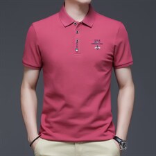 短袖T恤男2023夏季韩版短袖男士POLO打底衫潮流休闲翻领上衣图片