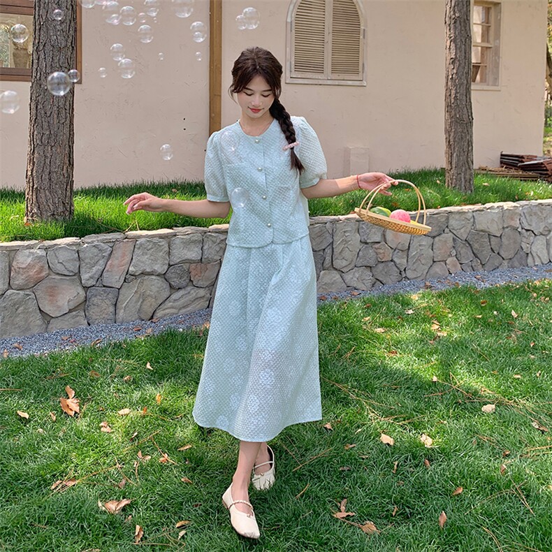 现货-夏季新款气质时尚两件套337-P135-K198，女装套装/套裙，浙宝203