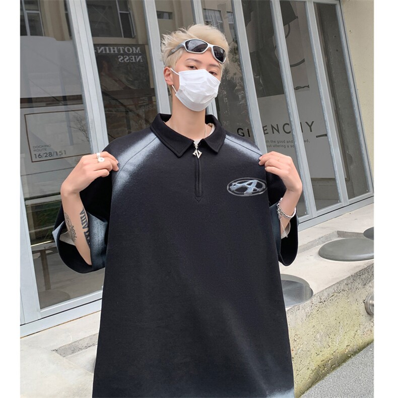 polo衫短袖t恤男夏季宽松休闲半拉链体恤衫XZ514-2-202480-P63,男装T恤,星座514-2(原B239)