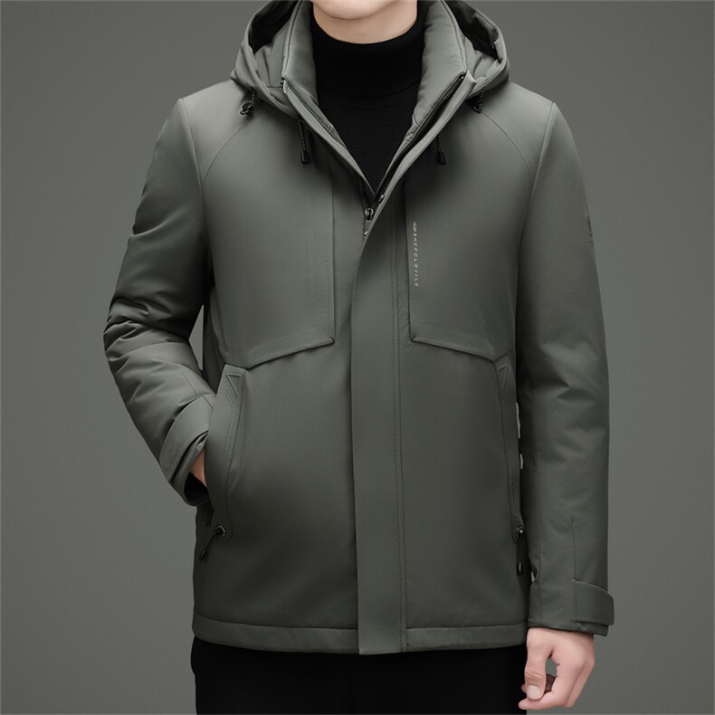 2025冬季新款男士脱帽内胆羽绒服50绒子白鸭绒加厚休闲羽绒外套,男装羽绒服,钱塘723