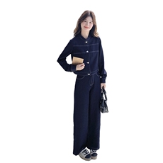 【新款现货】牛仔修身套装088-7717p165k228，女装套装/套裙，2C088