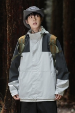 山系森林风秋季冲锋衣夹克潮宽松大码外套A436-6188-P75控价109，男装夹克，电商A436