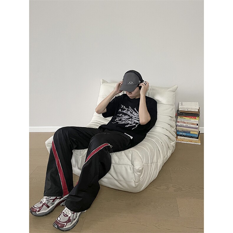 B221美式ins高街小众拼接宽松休闲登山裤冲锋裤LK23110-P65控88,男装休闲裤,电商B221