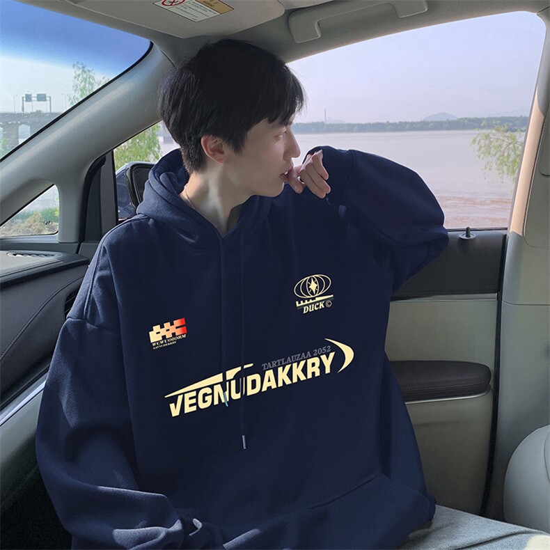 抖音得物供货可提供视频秋冬重磅美式宽松连帽卫衣DL2040,男装卫衣,电商A486