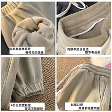 星座212A-K297特P48控88M-5XL450克双面奥粒绒加绒束脚长裤，男装休闲裤，星座212A（原A324）