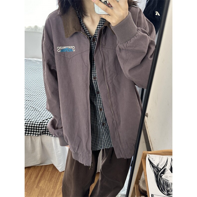 【有货】cleanfit紫色底特律外套男高级感工装夹克8158CC-特P65,男装夹克,星座1007（原301D）