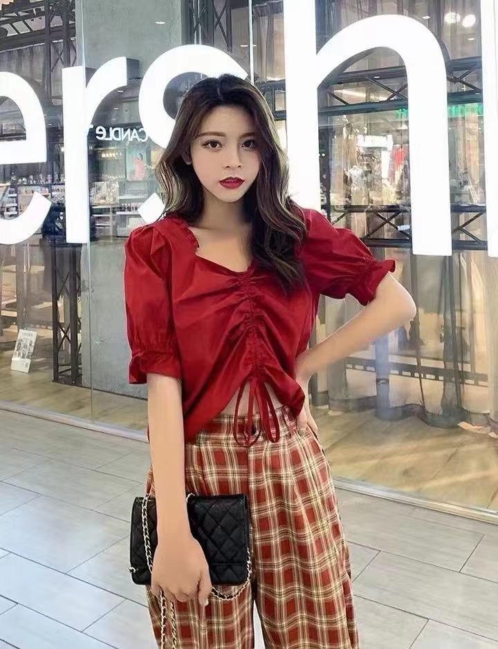 抽绳短袖上衣,女装其它,炫女孩