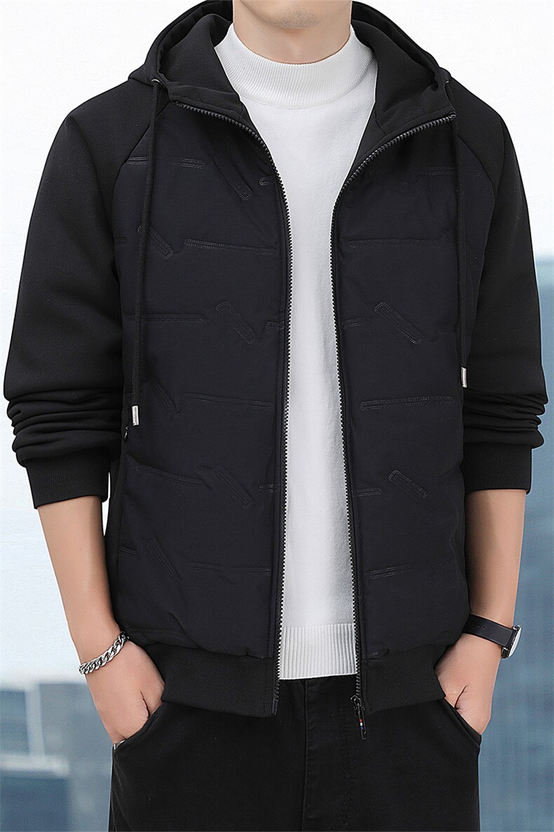 保暖防寒棉衣男冬季2024新款棉服休闲棉袄连帽外套男装,男装棉衣,玖雅羊绒