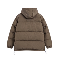 特批新款平铺十字架字母印花休闲连帽棉服A247-MY162特批85控138，男装棉衣，电商A247-1