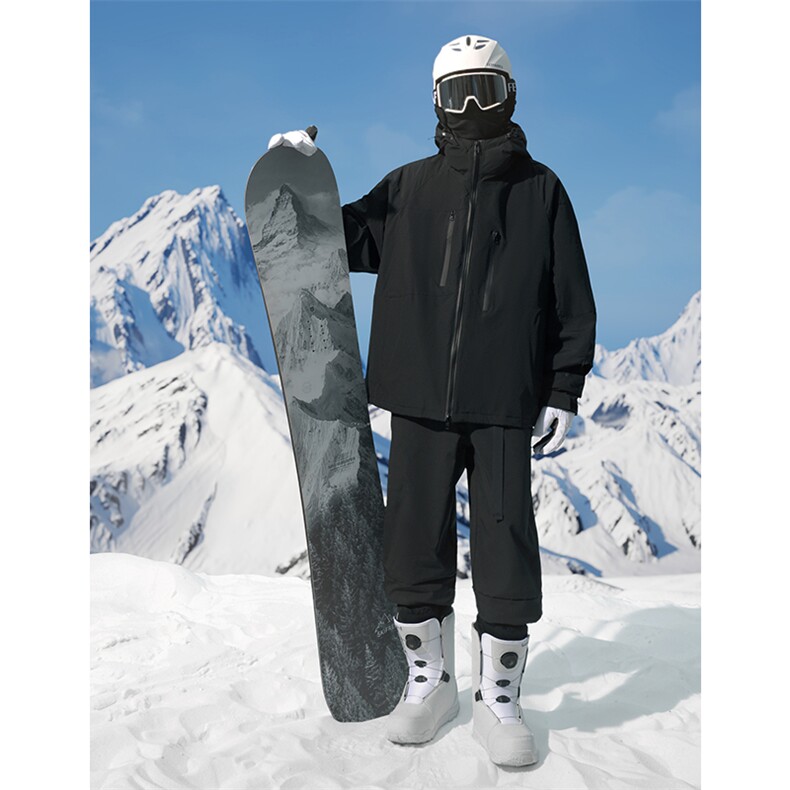 冬季单板双板防风防水拉链男加棉滑雪服套装M70+K1002J加绒-P215,男装休闲套装,电商A001