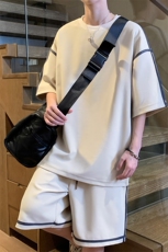 重磅280克~夏季短袖短裤两件套休闲套装TZ563特P55，男装休闲套装，电商A309