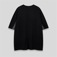高品质二开240克宽松纯棉美式高街痞帅拼接工艺短袖T恤特P25，男装T恤，电商A486-1