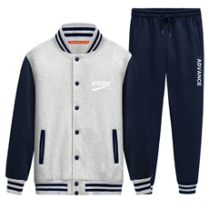 2025秋季青年学生运动套装棒球服运动两件套XZ102A-4-Q8603-P95，男装休闲套装，星座211-2