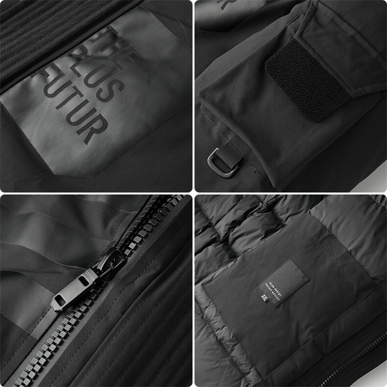 羽绒服男加厚中长款冬季新款男士可脱卸内胆连帽中年爸爸装外套,男装羽绒服,电商B212（原钱塘6029）