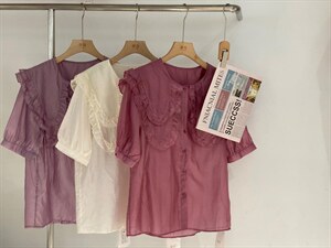 双层领衬衫图片