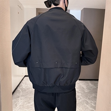社会小伙男士秋冬纯色2025秋季长袖夹克店主风JK0816-P115，男装夹克，电商A236