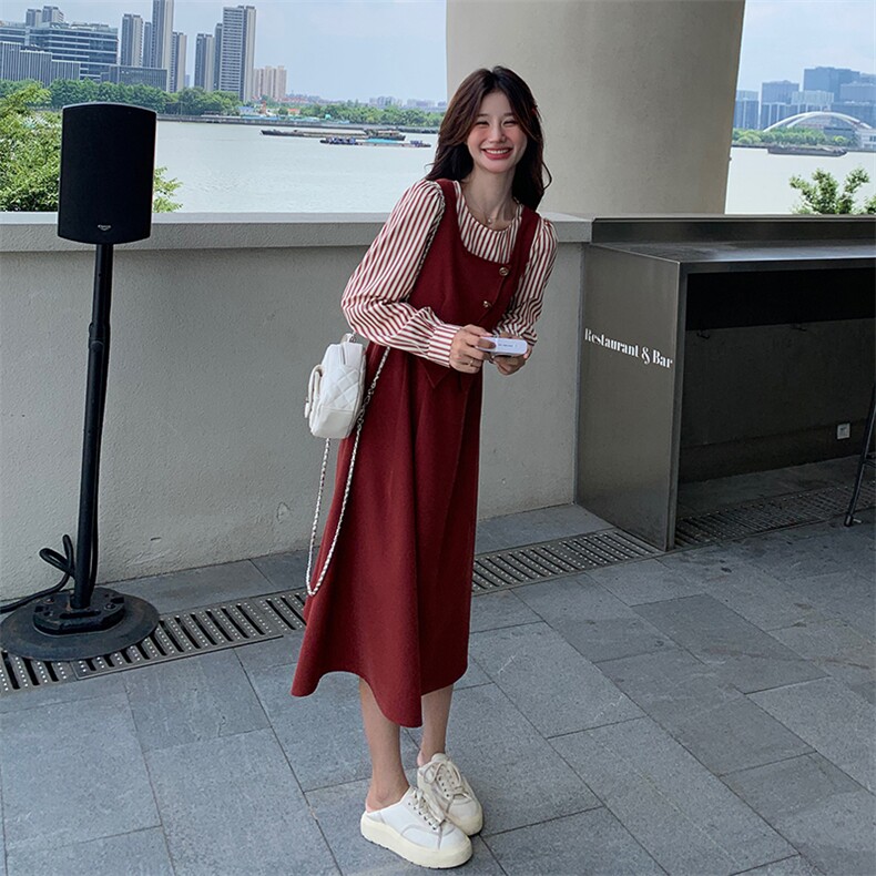 假两件连衣裙,女装连衣裙,2B137