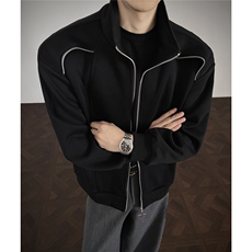 WK2556-控60特P10855棉45聚酯开衫设计卫衣外套夹克男，男装夹克，电商B370