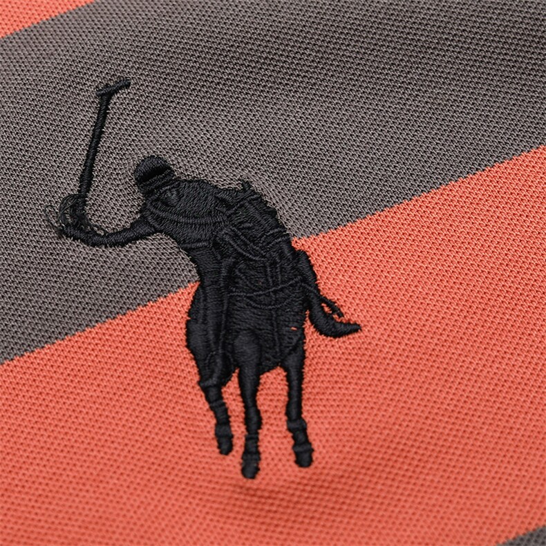 BS52070钱塘2020-2夏季新款袖标POLO衫中青年男士时尚短袖T恤P75,男装T恤,钱塘207-2