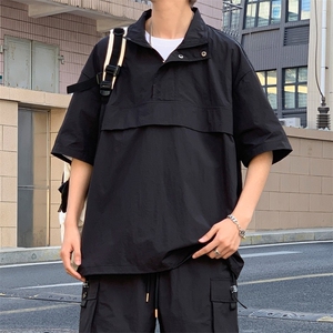 2025夏季新款冰丝POLO衫翻领翻晒短袖T恤109-T0066-P40图片