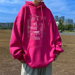 抖音得物供货 可提供视频 春装重磅美式宽松连帽卫衣DL2401图片