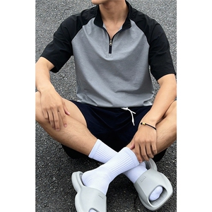 2026夏季新款轻薄迪桑棉撞色短袖T恤男DT4514特P20建议零售价48图片
