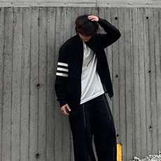 重磅秋冬北极绒开衫毛衣美式复古休闲慵懒风男女立领针织衫外套，男装针织衫/毛衣，电商A486