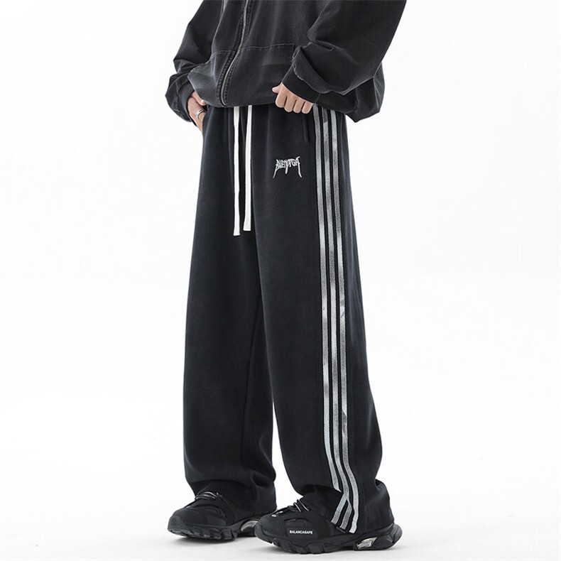 X416B-KL911-P55控88重磅加厚350克脏脏银河裤条纹男卫裤休闲裤，男装休闲裤，星座416B