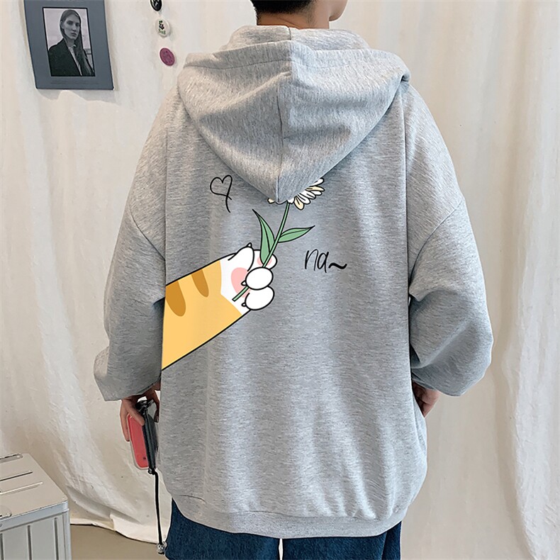 KS21265-P38 连帽开衫卫衣男运动外套大码班服图片