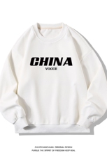 华夫格卫衣圆领卫衣长袖t恤男外套白底HW76001-P30加绒款-P40，男装卫衣，电商A040A