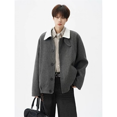 潮流混纺前纤丝套棉服ins文艺慵懒流行时尚新款简约百搭W6869-P75，男装棉衣，星座412-3