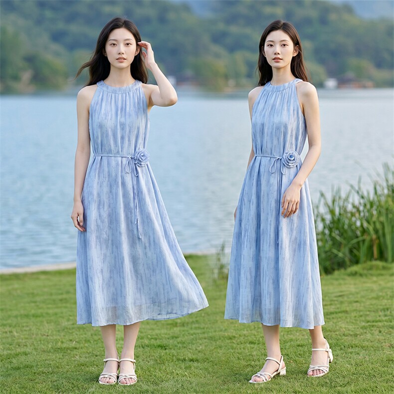 连衣裙女夏季轻盈凉爽波西米亚,女装套装/套裙,曼沙奕珂