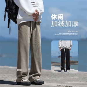 新款潮牌宽松加绒美式高街运动休闲裤X2883-常规特批45加绒特批55图片
