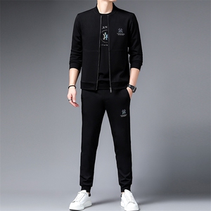 SA9613-3钱塘2020-2新款时尚休闲帅气套装中青年男士卫衣P240,男装休闲套装,钱塘207-2