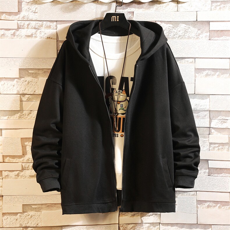 KS21247-P38连帽开衫卫衣男运动外套大码班服砖墙,男装卫衣,电商A040A