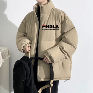 冬上新加棉加厚棉服潮青少年时尚印花立领棉衣外套男女 8802-P60图片