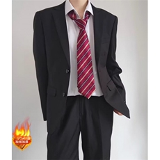 秋冬加绒加厚西服男士修身商务正装职业新郎结婚礼服西装XZ16，男装西服套装，星座1116A（原606A-3）