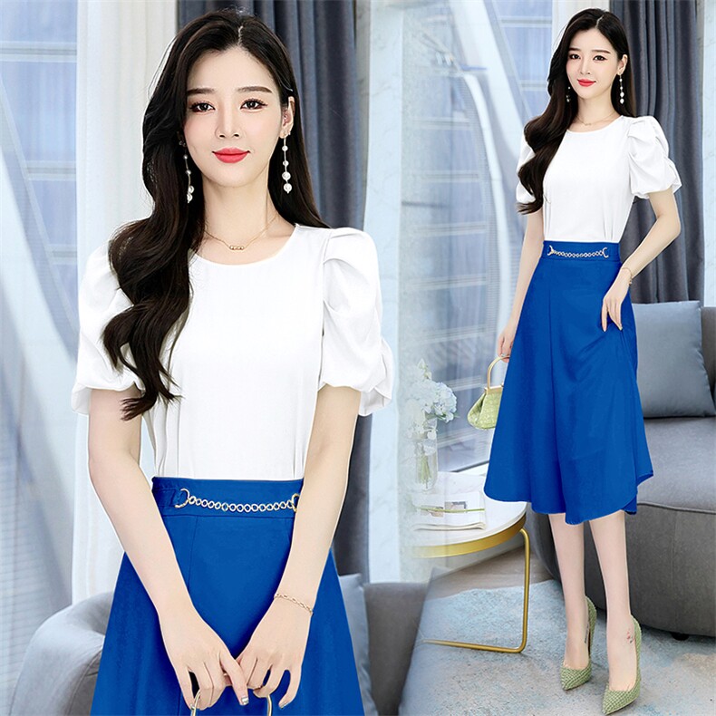 2023年夏季新款时尚气质纯色减龄短袖上衣，女装衬衫，卡杰菲