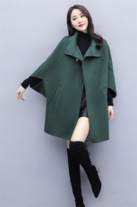 小个子毛呢女春秋2024新款韩版时尚洋气减龄百搭显瘦斗篷呢子大衣，女装毛呢外套，芷墨服饰