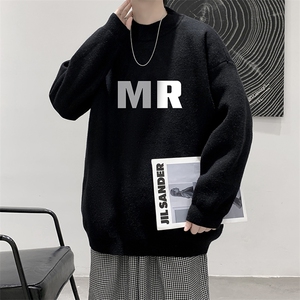 控68半高领毛衣男士大码针织衫男毛线衣男 M18253-P45 加绒款-P65图片