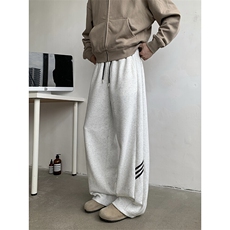 2025新款重磅条纹运动卫裤潮牌宽松休闲裤垂感男女现货K8322-P32，男装休闲裤，星座512-3