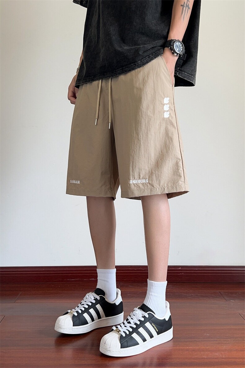 ！2026夏季新款男士刺绣短裤百搭冰丝速干五分裤DK316特P28,男装休闲裤,电商B220