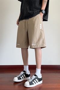 ！2026夏季新款男士刺绣短裤百搭冰丝速干五分裤DK316特P28图片