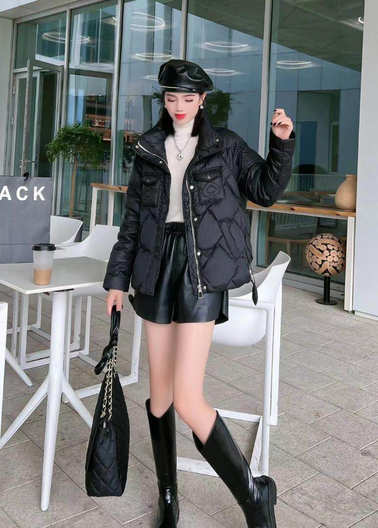 [现货]小香风羽绒服，，三色，四个尺码，女装羽绒服，依柏璐