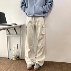 K863-特P5825春装水洗工作裤宽松直筒裤多口袋工装裤，男装休闲裤，电商B327