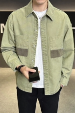 春季新款牛仔外套男衬衫式夹克男B321-9502-P115，男装衬衫，电商B321-1