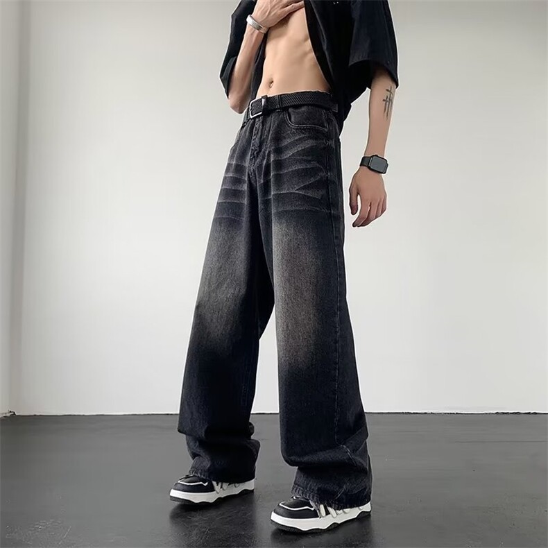 美式牛仔裤男春秋新款休闲直筒裤X12P45,男装牛仔裤,星座1116-2