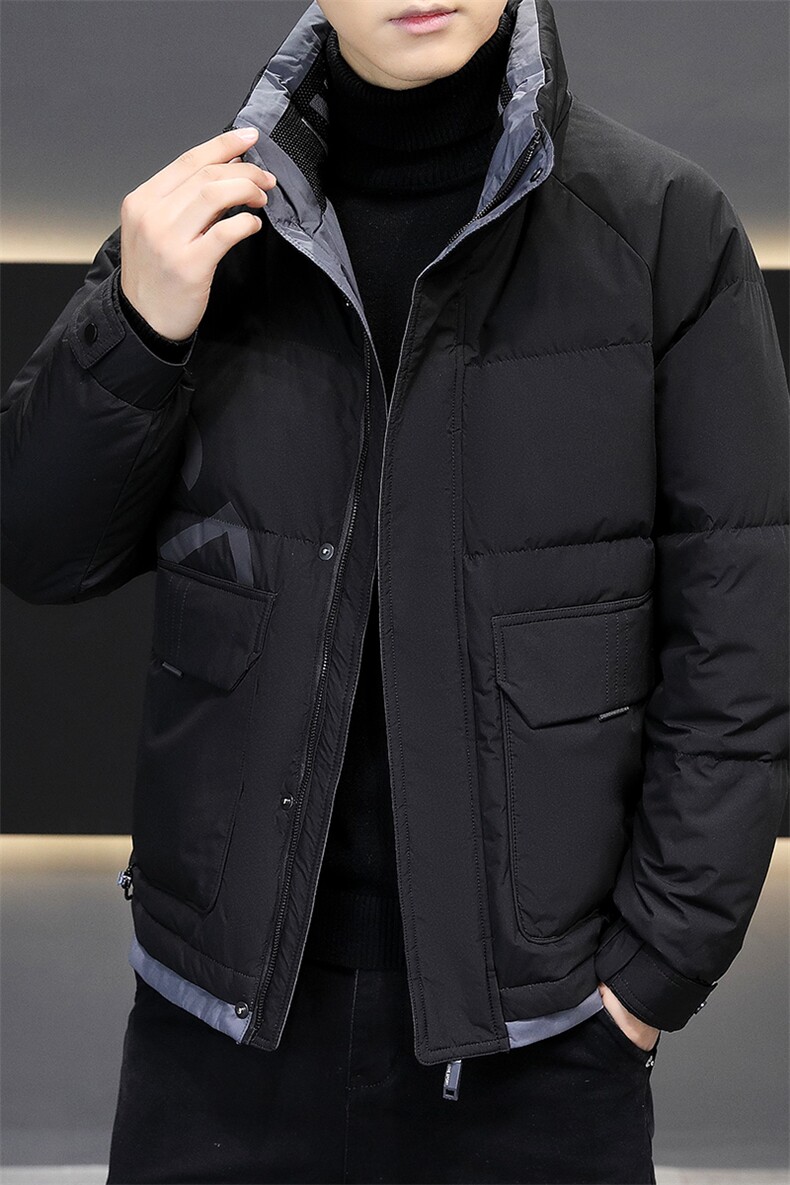 新款立领羽绒服男保暖夹克外套613B-29018-P170,男装夹克,星座613B