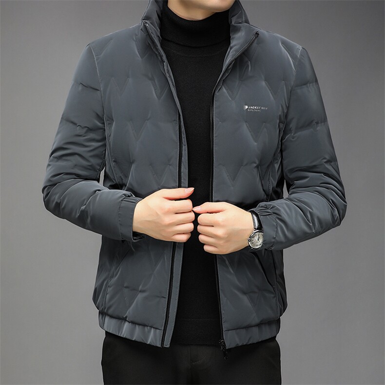 新款冬季立领羽绒服中年男时尚外套爸爸装GSNA21581-P215,男装羽绒服,电商B212（原钱塘6029）