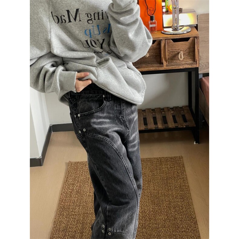 【有货】渐变工装牛仔裤男夏潮牌痞帅炸街裤子美式B321LL-特P58,男装牛仔裤,星座1007（原301D）